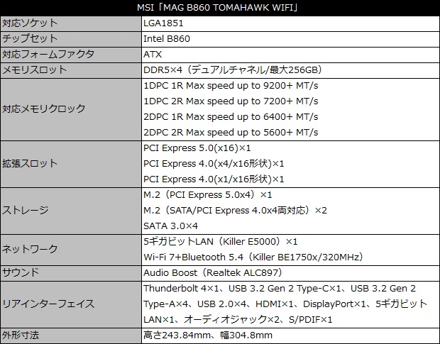 MAG B860 TOMAHAWK WIFI