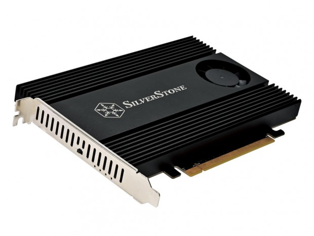 SilverStone、NVMe M.2 SSDを4台搭載できるPCIe(x16)アダプタカード「ECM40」