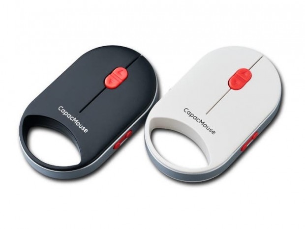 カラビナくらいの超小型サイズに機能を詰め込んだワイヤレスマウス「CapacMouse PRO」