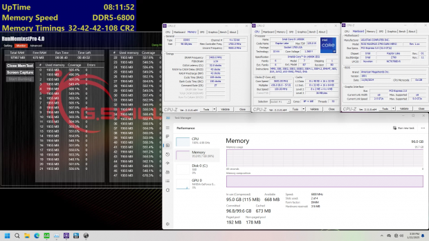 DDR5-6800 CL32 2x48GB & DDR5-6400 CL28 2x16GB