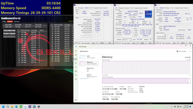 DDR5-6800 CL32 2x48GB & DDR5-6400 CL28 2x16GB