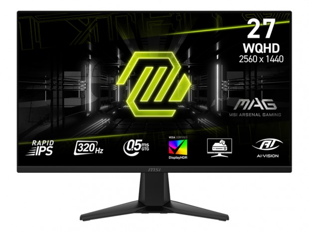 320Hz/0.5msの高速描画に対応する32型WQHDゲーミングディスプレイ、MSI「MAG 275QF X32」