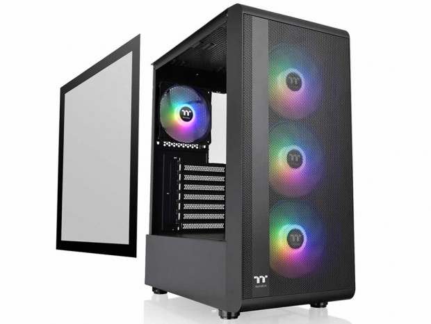 4基のARGBファンを備えた売価約1万円のミドルタワー、Thermaltake「S200 TG ARGB Plus」