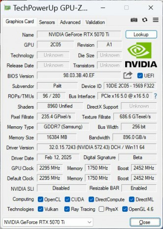 GeForce RTX 5070 Ti