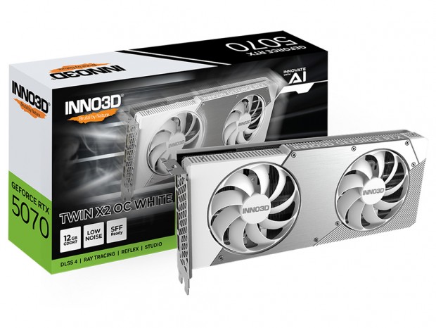 INNO3D GeForce RTX 5070 TWIN X2 OC WHITE