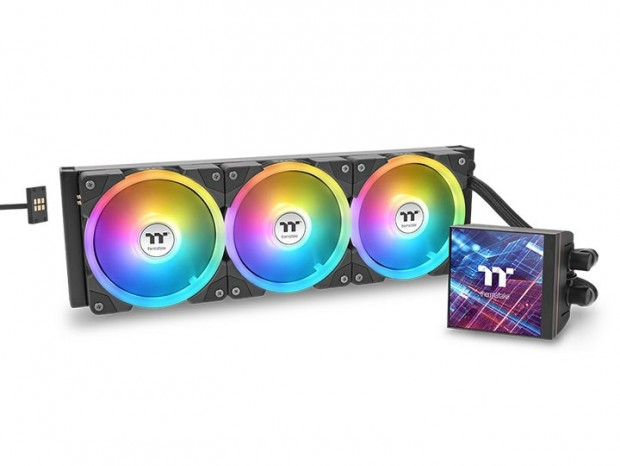 3.95型スクエア液晶を搭載したAIO水冷、Thermaltake「MAGFloe Ultra ARGB Sync」