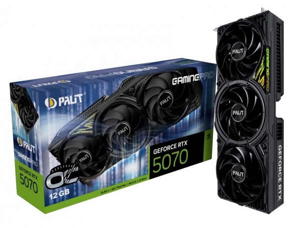 Palit、TurboFan 4.0採用の大型クーラーを装備する「GeForce RTX 5070 GamingPro OC」