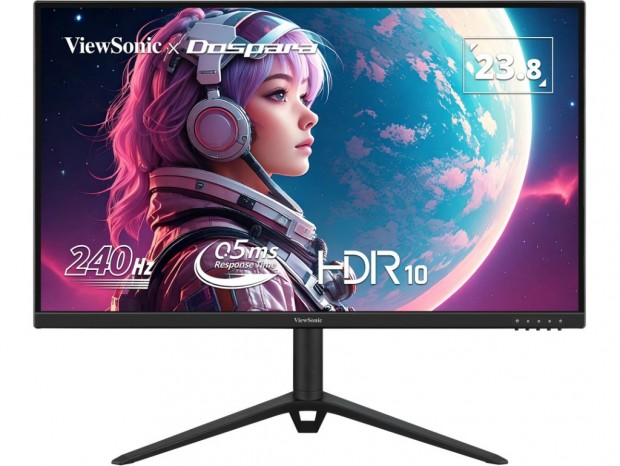 ビューソニック、240Hz/0.5ms対応のフルHDゲーミング液晶計3機種発売