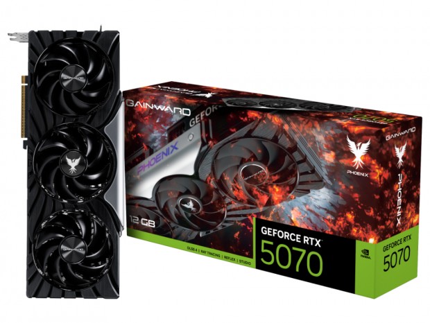 GAINWARD、3スロット占有の3連ファンクーラー搭載GeForce RTX 5070を3月7日発売