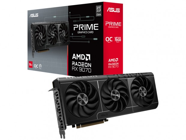 ASUS PRIMEシリーズ、Radeon RX 9070 XT/9070搭載カード計2モデル発売