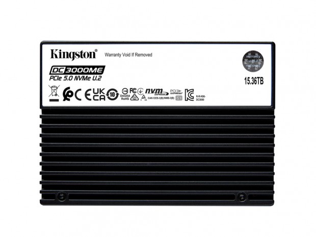 Kingston、最大14,000MB/s転送のPCIe 5.0対応U.2 NVMe SSD「DC3000ME U.2」