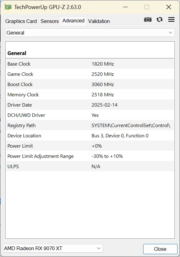 NITRO+ Radeon RX 9070 XT GAMING OC 16GB GDDR6