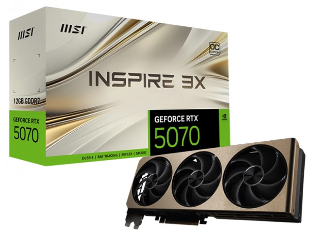 GeForce RTX 5070 12G INSPIRE 3X OC