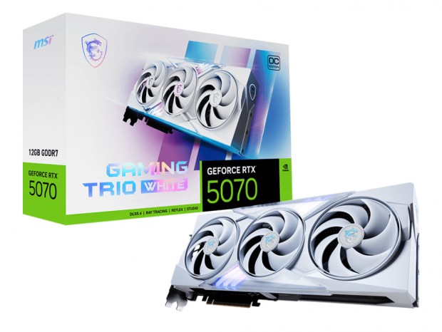 GeForce RTX 5070 12G GAMING TRIO OC WHITE