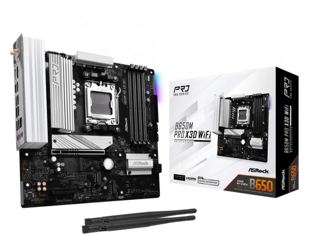 ASRock、PCIe 5.0対応のAMD B650 MicroATXマザーボード「B650M Pro X3D WiFi」など2種